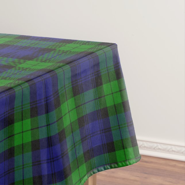 Black Watch Tartan Kariertes schottisches Muster Tischdecke (Beispiel)