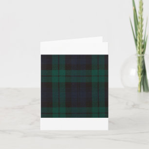 Black Watch Tartan Karte