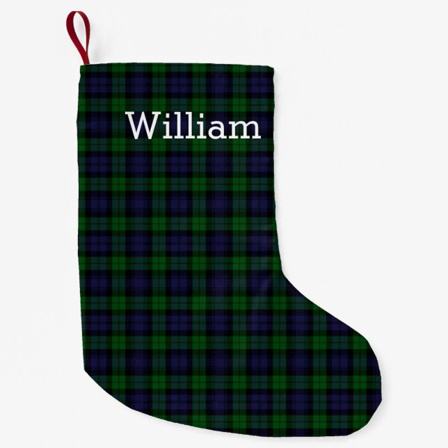 Black Watch Tartan Kleiner Weihnachtsstrumpf (Vorderseite)