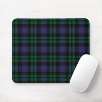 Black Watch Tartan, Plaid Mousepad