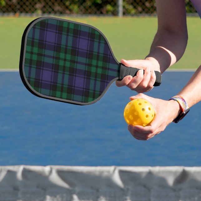 Black Watch Tartan, Plaid Pickleball Schläger (InSitu)