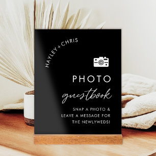 Black Wedding Foto Gästebuch Unterschreiben Unser Acrylschild