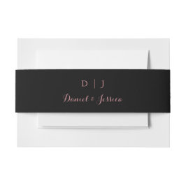 Black Wedding Invitation Bly Band