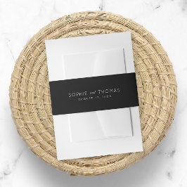 Black Wedding Invitation Bly Band