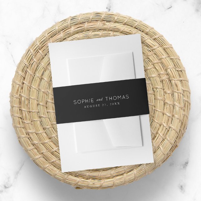 Black Wedding Invitation Bly Band (Von Creator hochgeladen)