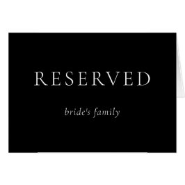 Black Wedding Minimalistisch vorbehaltene Brautfam