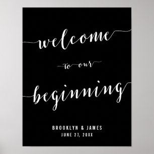 Black Wedding Reception signieren 11x14 Poster