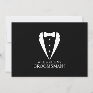 Black Wedding Tuxedo Anzug Trauzeuge Vorschlag Einladung