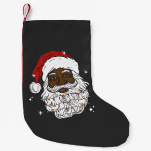 Black WeihWeihWeihnachts-Schwarze Geschichte Xmas Kleiner Weihnachtsstrumpf
