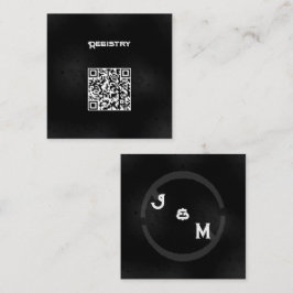 Black Western Goth Wedding Ste Enclosure Klein Begleitkarte