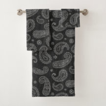 Black Western Paisley 