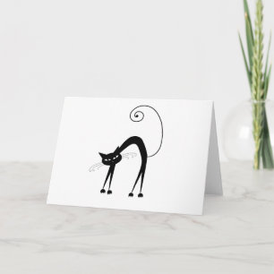 Black Whimsy Kitty 9 Karte