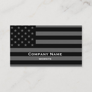 Black & White American Business Card Visitenkarte
