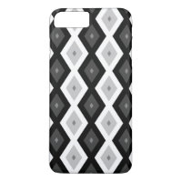 Black, white and grey diamond pattern