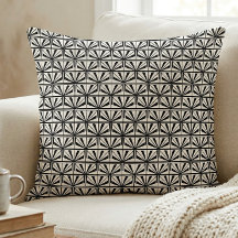 Black White Art Deco Geometric Pattern