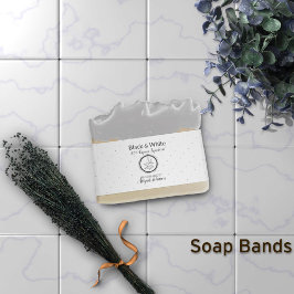 Black & White #Artisan #Soap Band Packaging