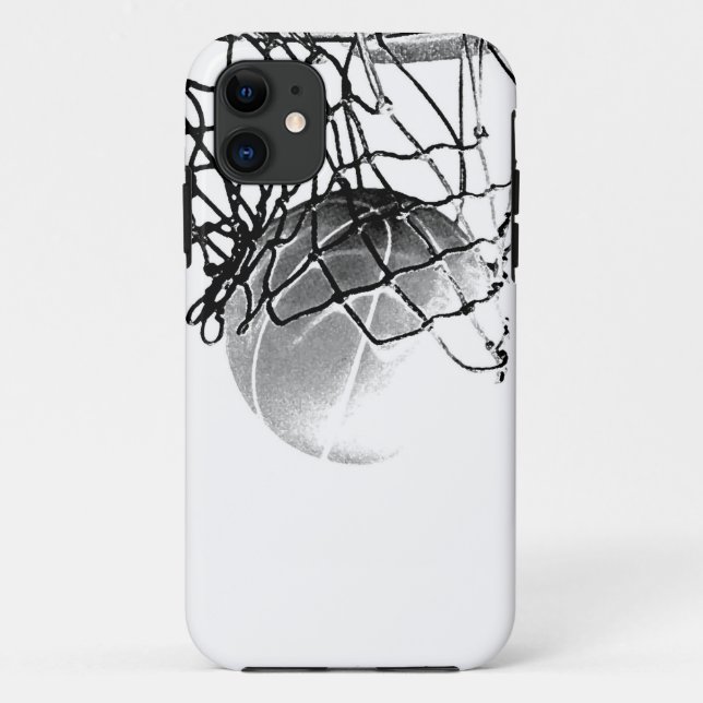 Black & White Basketball iPhone 5 Fall Case-Mate iPhone Hülle (Rückseite)