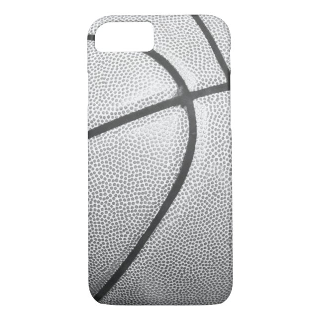 Black & White Basketball iPhone 7 Fall Case-Mate iPhone Hülle (Rückseite)