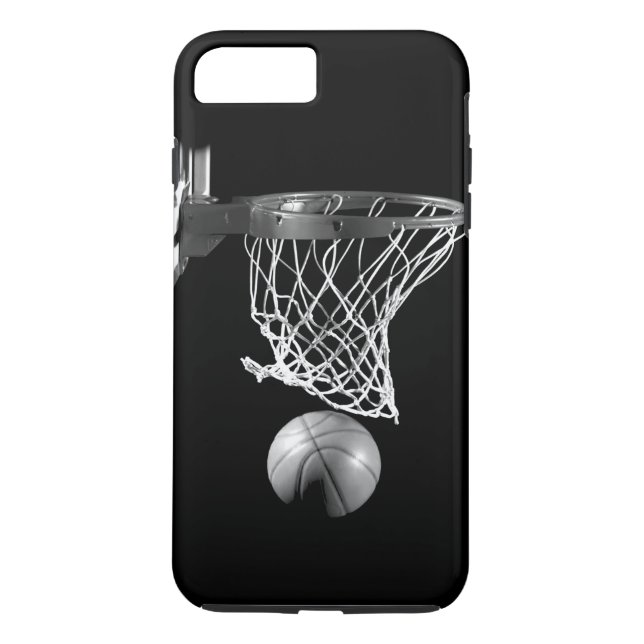 Black & White Basketball iPhone 7 Plus Fall Case-Mate iPhone Hülle (Rückseite)