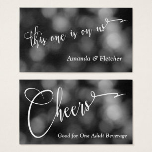 Black & White Bokeh Light Typografy Drinks