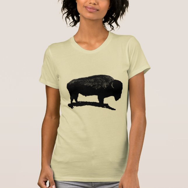 Black & White Buffalo T-Shirt (Vorderseite)