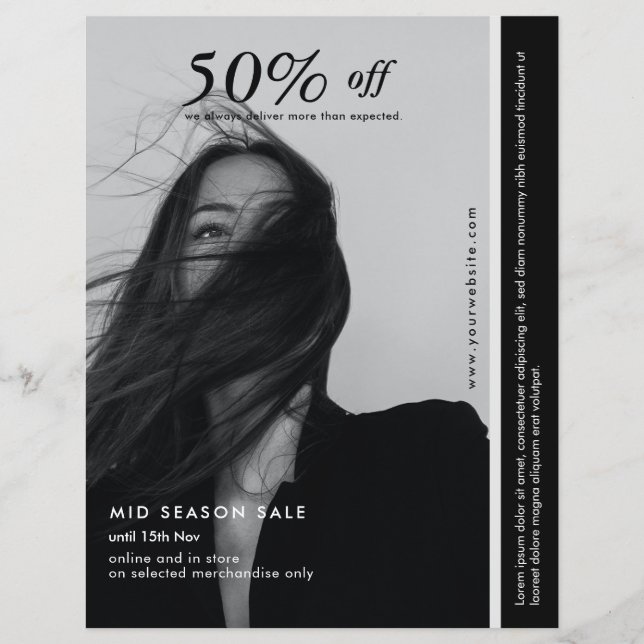 Black & White Business Flyer (Vorne)