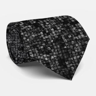Black White Classic Disco Pattern Krawatte
