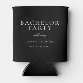 Black & White Classic Mens Bachelor Party Geschenk Dosenkühler