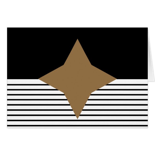 Black White Colorblock & Brown Diamond (Devant horizontal)