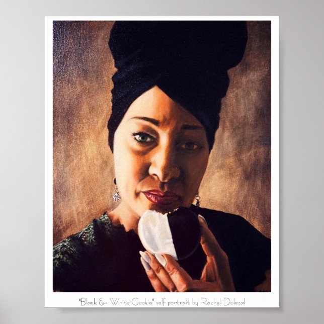 Black & White Cookie Painting von Rachel Dolezal Poster (Vorne)