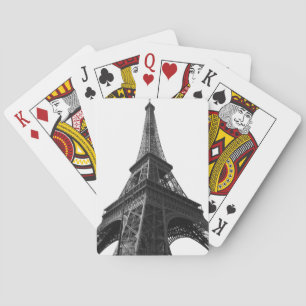 Black & White Eiffel Tower Paris Europa Reisen Spielkarten
