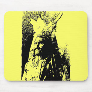 Black & White Geronimo Mousepad