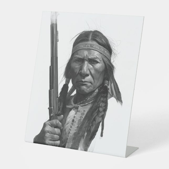 Black & White Geronimo Sockelschild (Vorderseite)
