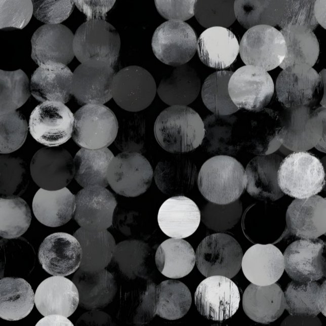 Black White ghotic Dot Pattern Aesthetic iPhone 14 Hülle (Von Creator hochgeladen)