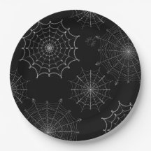 Black & White Halloween Spider Webs