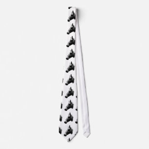 Black & White Horse Neckties Krawatte