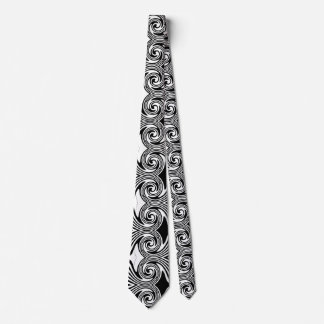 Black & White Hypnotic Spira Krawatte