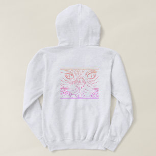Black@White Katze für Frau Hoodie