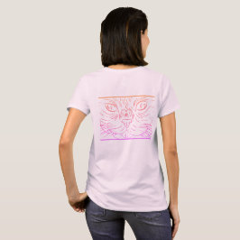 Black@White Katze für Frau T-Shirt