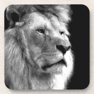 Black White Lion Untersetzer