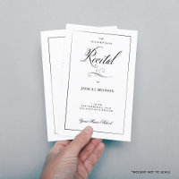 Black & White Music Considérant Modèle du programm