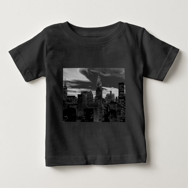 Black & White New York Baby T-shirt (Vorderseite)