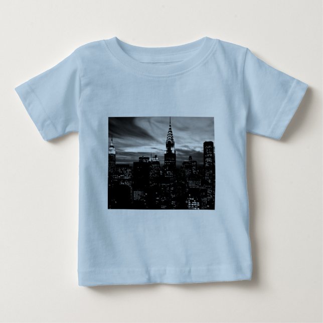 Black & White New York City Midtown Baby T-shirt (Vorderseite)