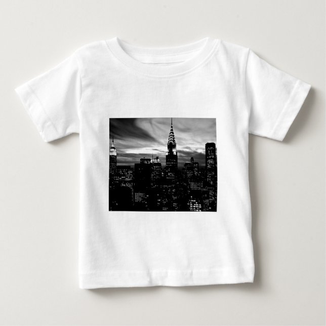 Black & White New York City Midtown Baby T-shirt (Vorderseite)