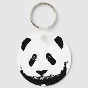 Black & White Panda Schlüsselketten Schlüsselanhänger