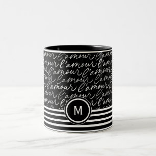 Black & White "Paris Dreaming" Zweifarbige Tasse