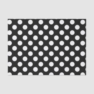 Black & White Polka Dots Geburtstagsparty Seidenpapier