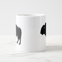 Black & White Pop Art Büffalo Bison Jumbo-Tasse
