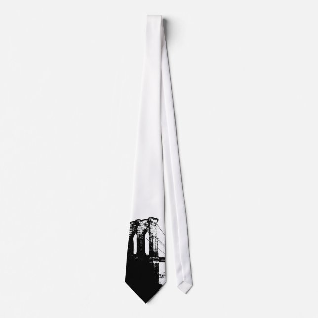 Black & White Pop Kunst, Dichtung und Musik Krawatte (Vorderseite)