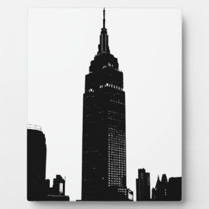 Black & White Pop New York Fotoplatte